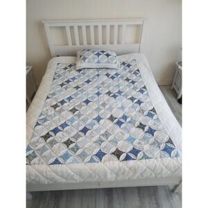 Cathedral Window full comforter set Quilted Patchwork Granny Core cottagecore